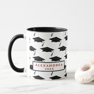 Graduate Graduation Class Caps Personalize Mug