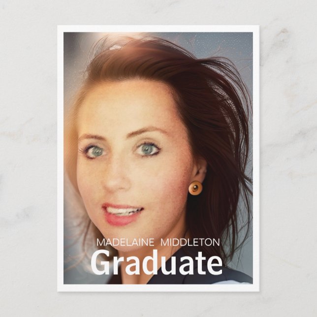 Graduate Graduation Party Photo Postcard (Front)