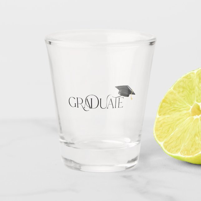 Graduate Graduation Shot Glass (Front)