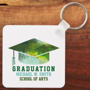 Graduate Green  Keychain