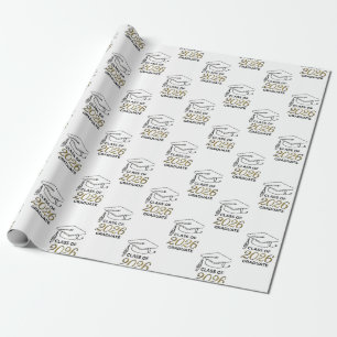 Graduate Hat Pattern / Papel Graduación Birrete Wrapping Paper