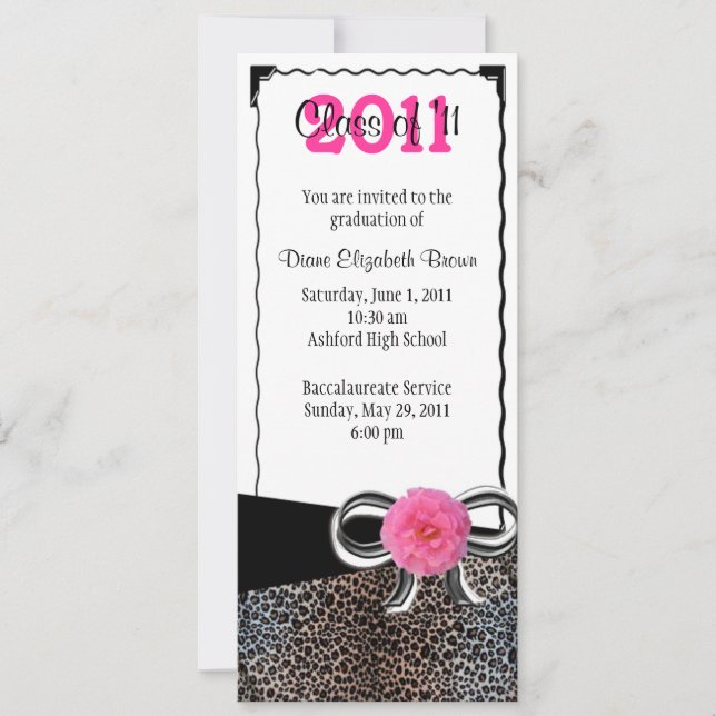 Graduate in Style Invitation (Front)