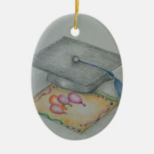 graduate invitation ceramic ornament