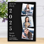 Graduate Keepsake Gift 3 Photo Graduation Plaque<br><div class="desc">Celebrate your graduate and give a special personalized gift with this custom photo collage graduation plaque. This unique graduate photo collage plaque is will be a treasured keepsake. Customize with 3 of your favourite senior or college photos, and personalize with graduating year, name, high school or college. Visit out graduation...</div>