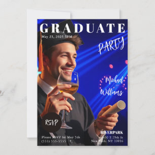 Graduate Magazine Cover Invitation