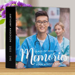 Graduate Memories Custom Graduation Photo Album  Binder<br><div class="desc">Looking for a modern, elegant and simple way to preserve your graduation memories? Look no further than this exquisite photo album! Designed with the graduate in mind, this 3 ring binder scrapbook allows you to easily organize and showcase your favourite pictures, keepsakes and memories from your high school, college or...</div>