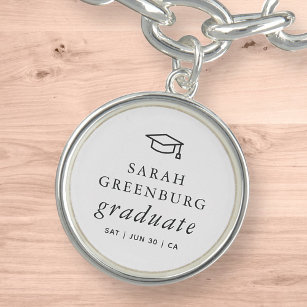Graduate Modern Minimalist Simple Chic Graduation Bracelet