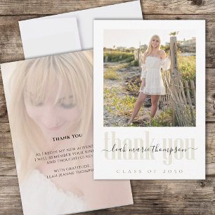 Graduate Modern Simple Trendy Minimalist Thank You