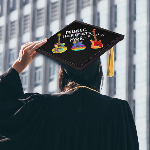 Graduate Music Therapists Rock Graduation Cap Topper