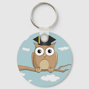 Graduate Owl Keychain