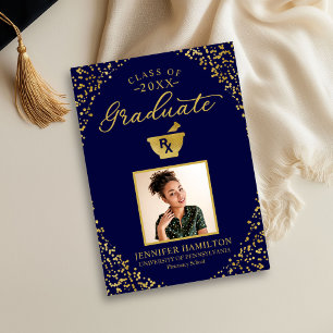 Graduate Pharmacy School Graduation Announcement 