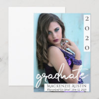 Graduate Photo | Chic Script Simple Keepsake
