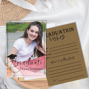 Graduate Photo Class Of 2026 Graduation Advice Card
