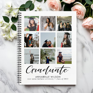Graduate Photo Collage Keepsake Notebook