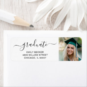 Graduate Photo Elegant Graduation Return Adresse