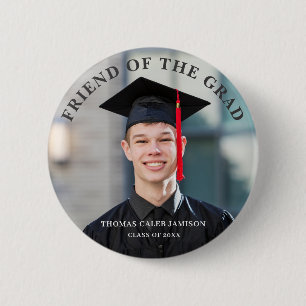Graduate Photo Friend of the Grad 2 Inch Round Button