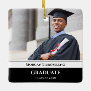 Graduate Photo Graduation Ceramic Ornament