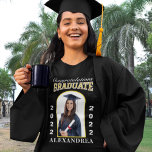 Graduate Photo Graduation Congratulations Custom  T-Shirt<br><div class="desc">Graduate Photo Graduation Congratulations Custom T-Shirt is great to wear and surprise the graduate. It is a nice gift from family members, friends and coworkers to the graduate. Replace with your information and photograph. The graduate will be proud of graduating and being recognized. Wonderful to use for graduation parties or...</div>
