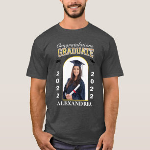 Graduate Photo Graduation Congratulations Custom T-Shirt