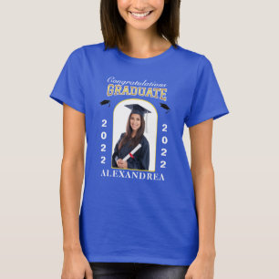 Graduate Photo Graduation Congratulations Custom   T-Shirt