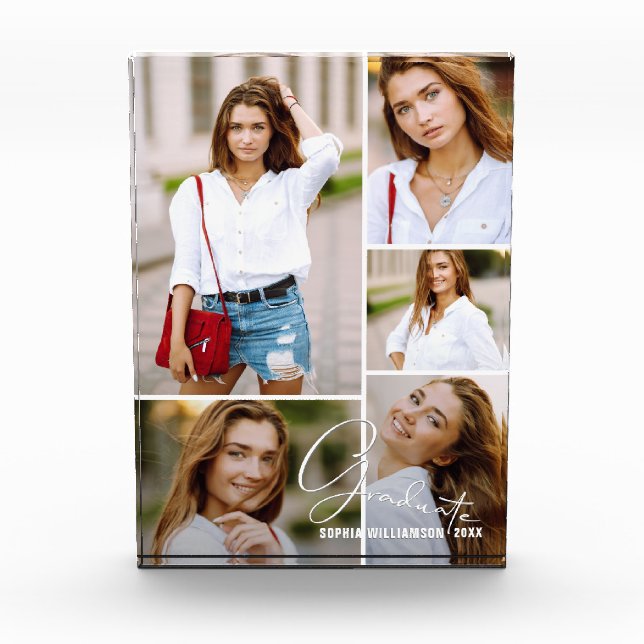 Graduate Photo Grid Collage Block (Front)