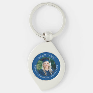 Graduate Photo Name Class Year Graduation Keepsake Keychain
