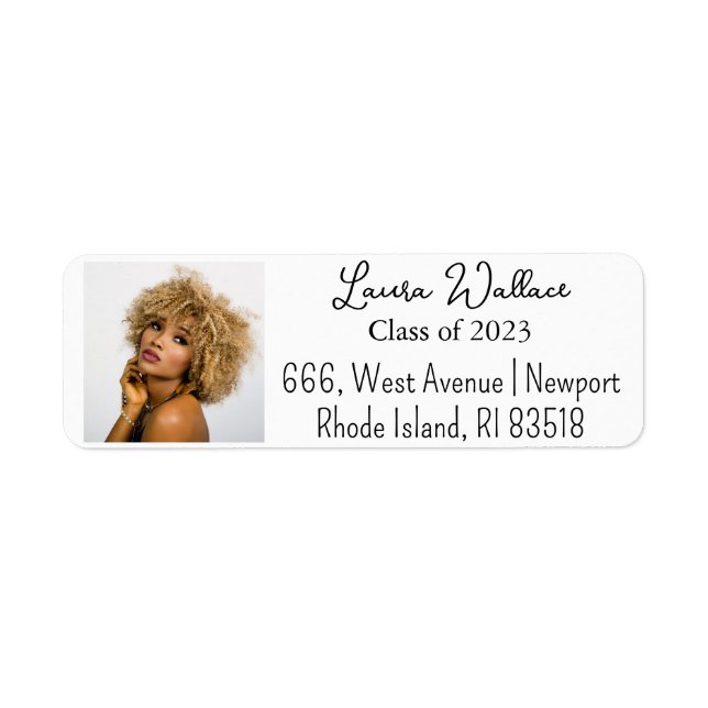Graduate Photo Return Address (Front)