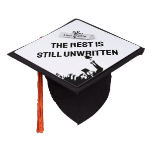 Graduate Quote with 2026 Diploma Graduation Cap Topper