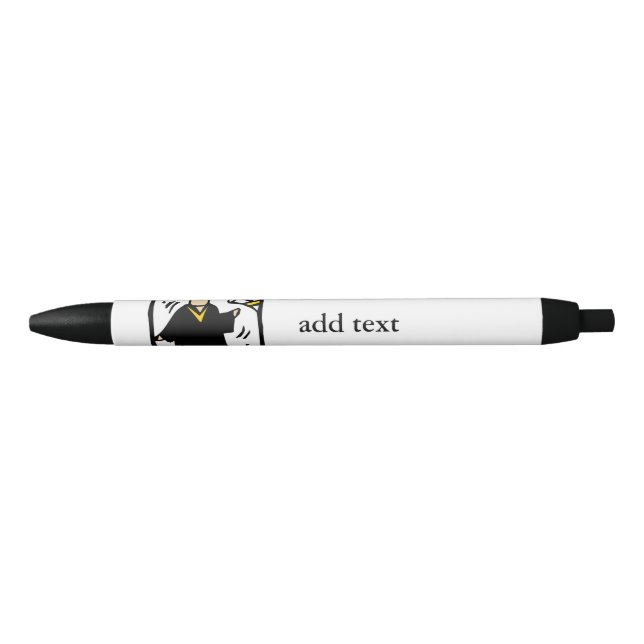 Graduate Receiving Diploma (2) Blue Ink Pen (Front)