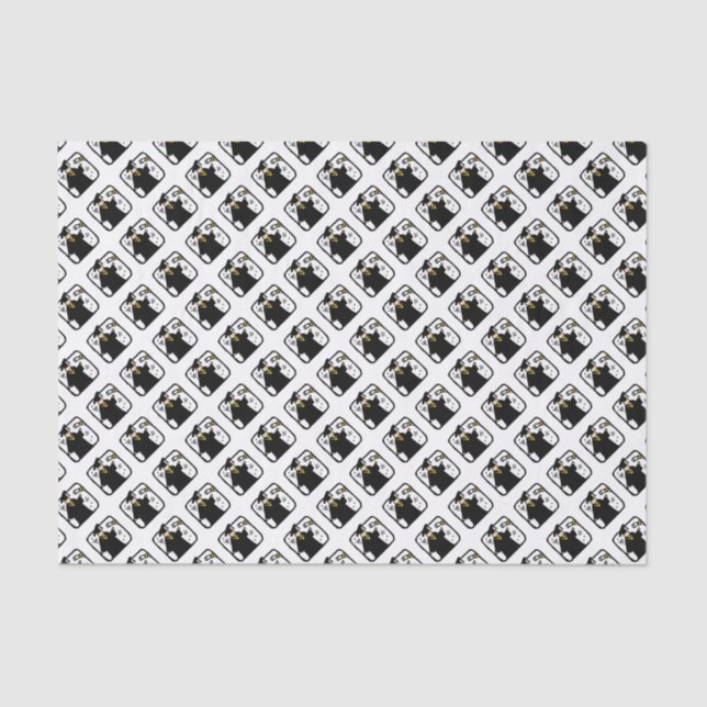 Graduate Receiving Diploma Tissue Paper (Front)