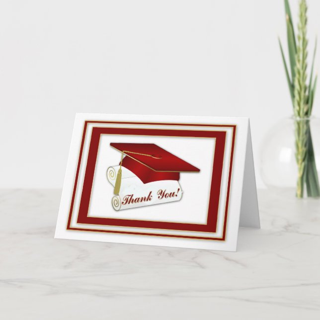 Graduate Red Thank You (Front)