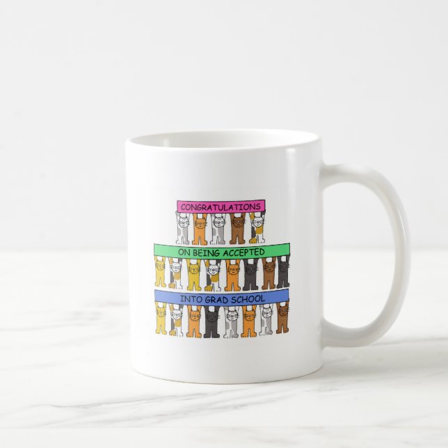 Graduate School Acceptance Congratulations. Coffee Mug (Right)