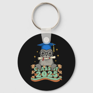 Graduate Sea Lion Cl Of 2025 Kids Mens Womens Grad Keychain