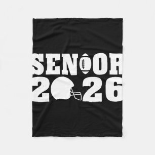 Graduate Senior Cl Of 2026 Graduation American Foo Fleece Blanket
