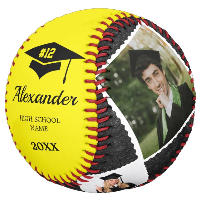 Graduate Senior High School Softball Player Photo  (Angled)