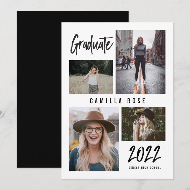 Graduate Signature Graduation Announcement (Front/Back)