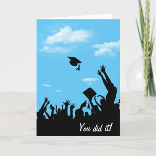 Graduate Silhouette with Sky Card