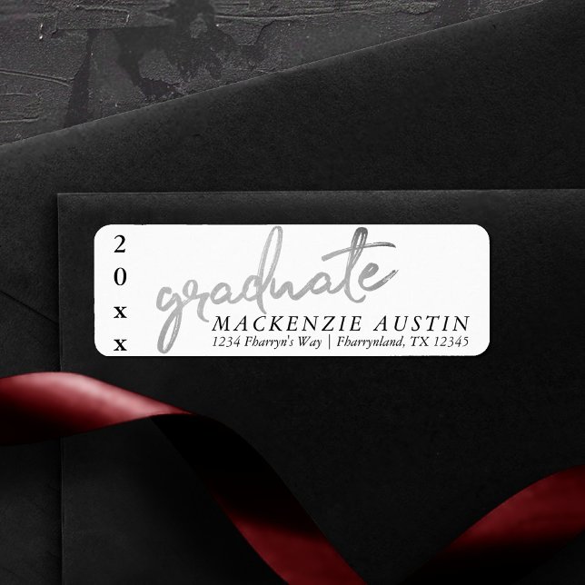 Graduate Silver Script | Trendy Faux Metallic (Creator Uploaded)