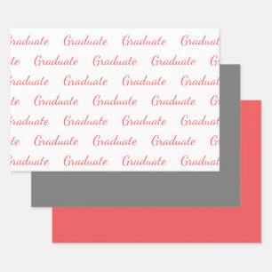 Graduate Simple Modern Graduation Wrapping Paper Sheet