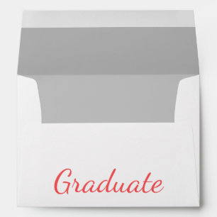Graduate Simple Modern Minimalist Graduation Envelope