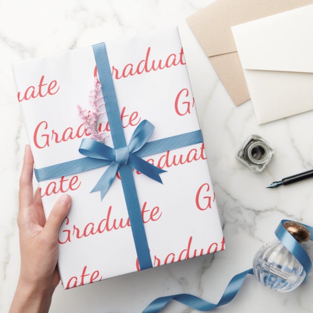 Graduate Simple Modern Minimalist Graduation Wrapping Paper (Gifting)