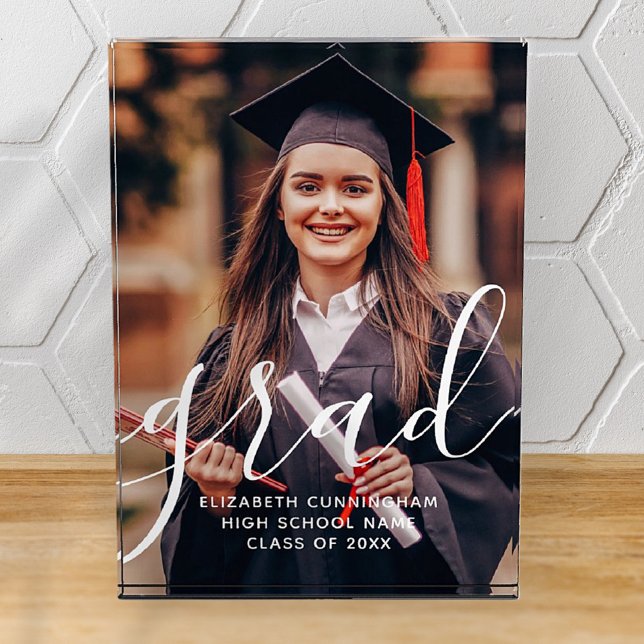 Graduate Simple Modern Script Classic Photo (Creator Uploaded)