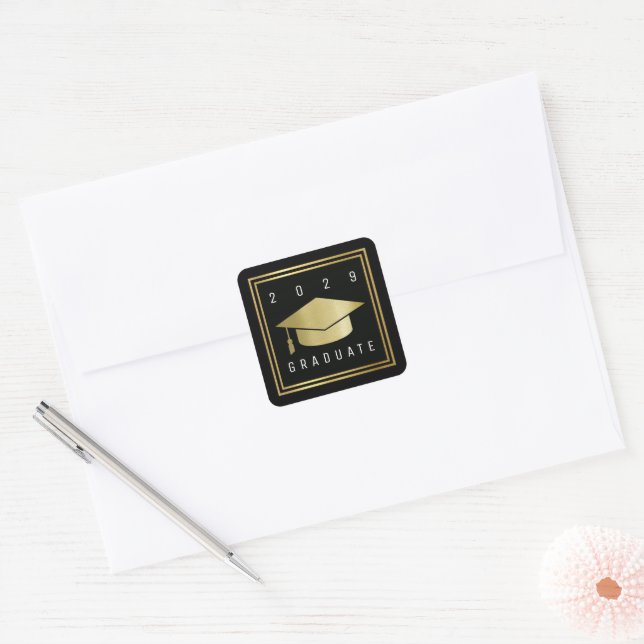 graduate square sticker (Envelope)