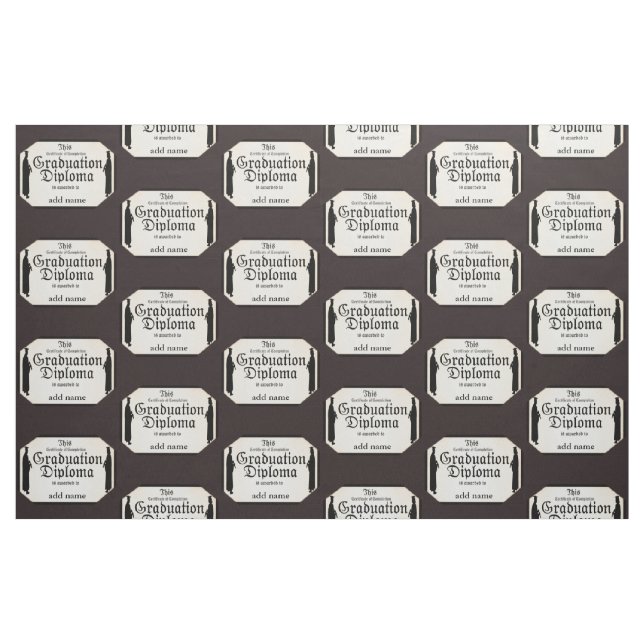 Graduate Students Standing Tall Diploma Fabric (Yard)