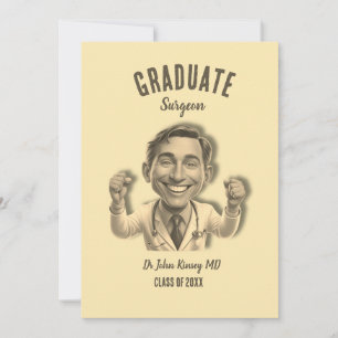GRADUATE SURGERON DOCTOR MD NY UNIVERSITY INVITATION