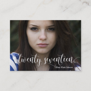 Graduate Twenty Seventeen Stay in Touch Personal Calling Card