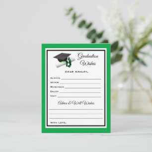 Graduate Wishes & Advice   Black and Green Card