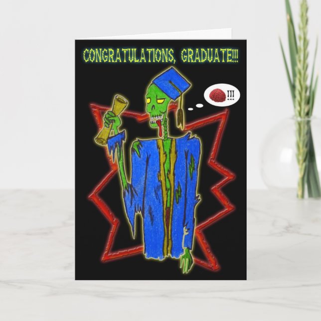 graduate zombie card (Front)