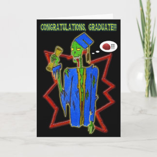 graduate zombie card