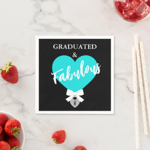 Graduated and Fabulous Celebration Party Napkin